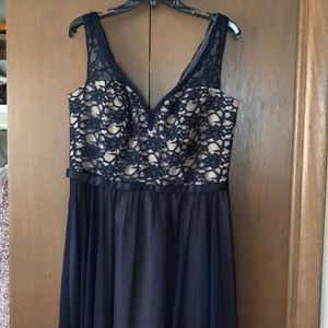 Morilee lace bridesmaids dress